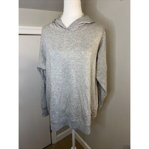 Eileen Fisher Women's Brushed Terry Hug Hoodie Grey Medium